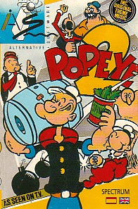 Popeye 2 box art for ZX Spectrum